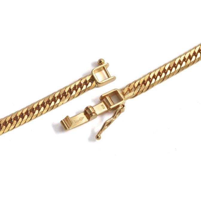 K18 18金 喜平ネックレス 8面トリプル フラットカット 22g 55cm