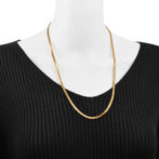 K18 18金 喜平ネックレス 8面トリプル フラットカット 24g 60cm