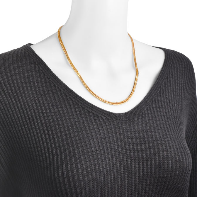 K18 18金 喜平ネックレス 8面トリプル フラットカット 30g 50cm