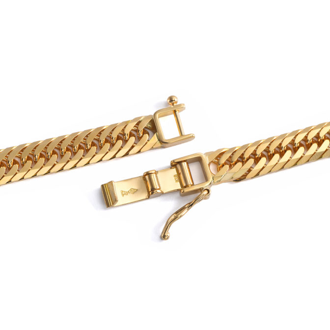 K18 18金 喜平ブレスレット 8面トリプル フラットカット 50g 60cm