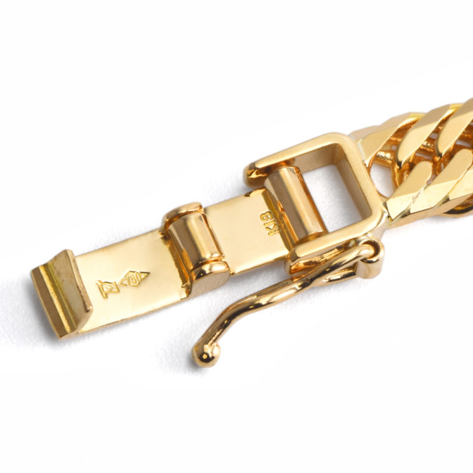 K18 18金 喜平ブレスレット 8面トリプル フラットカット 50g 60cm