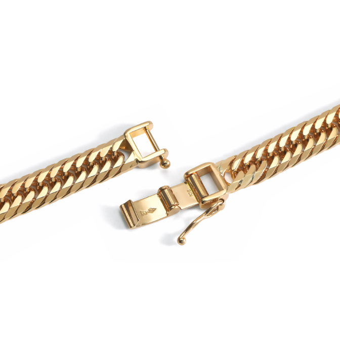 K18 18金 喜平ブレスレット 8面トリプル フラットカット 50g 50cm