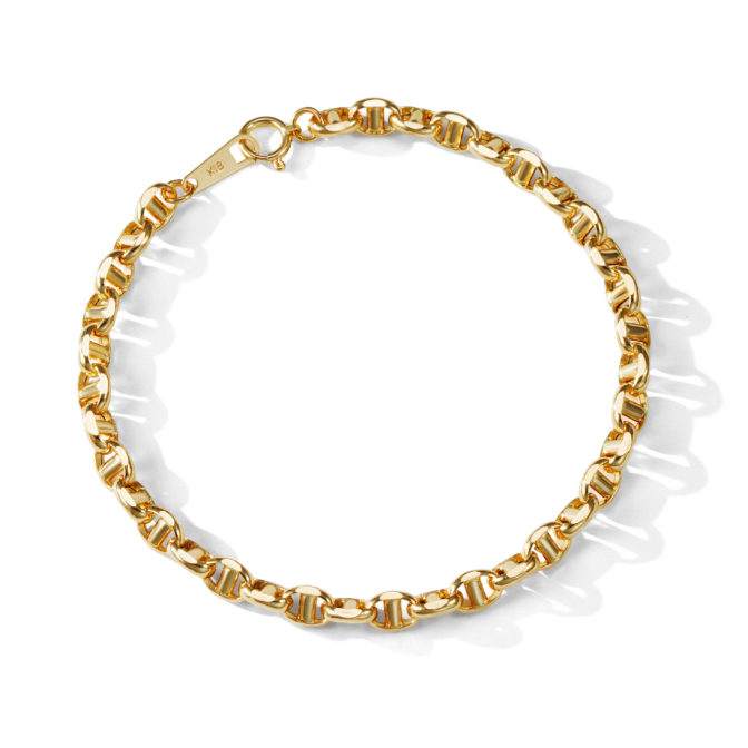 K18 18金 ロロマリーナ ブレスレット 4.5mm幅 15cm～22cm 選べるサイズ