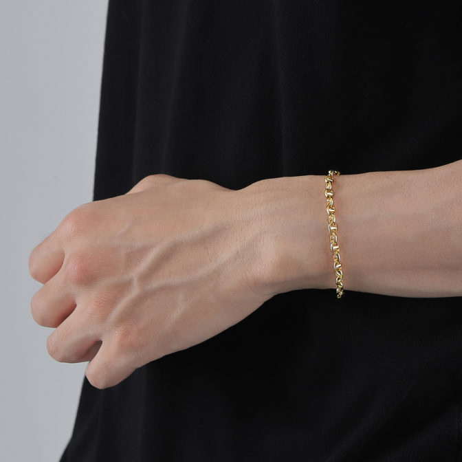 K18 18金 ロロマリーナ ブレスレット 4.5mm幅