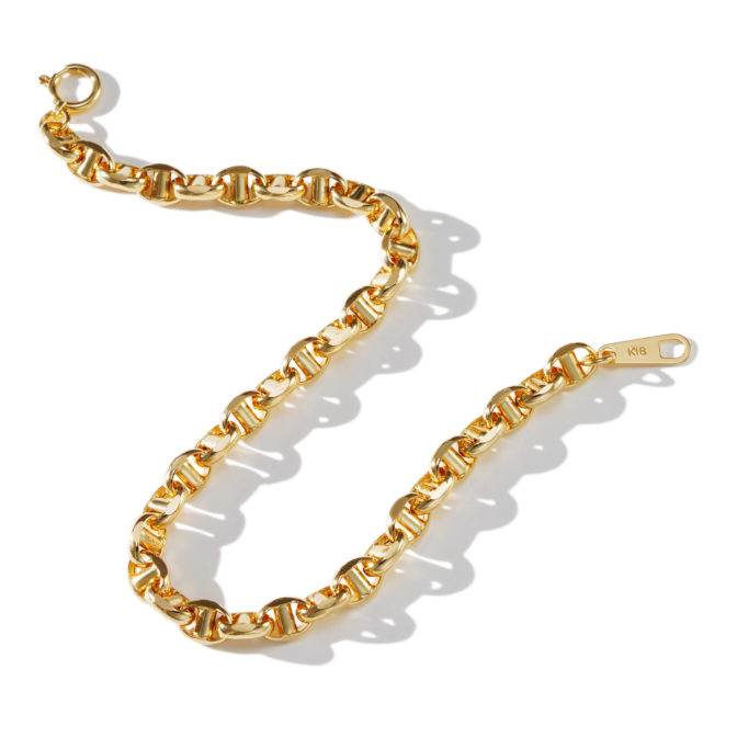 K18 18金 ロロマリーナ アンクレット 4.5mm幅