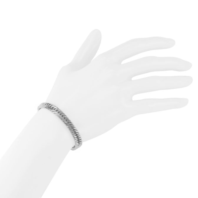 K18WG 18金 ホワイトゴールド 喜平ブレスレット 8面トリプル 20g 18cm