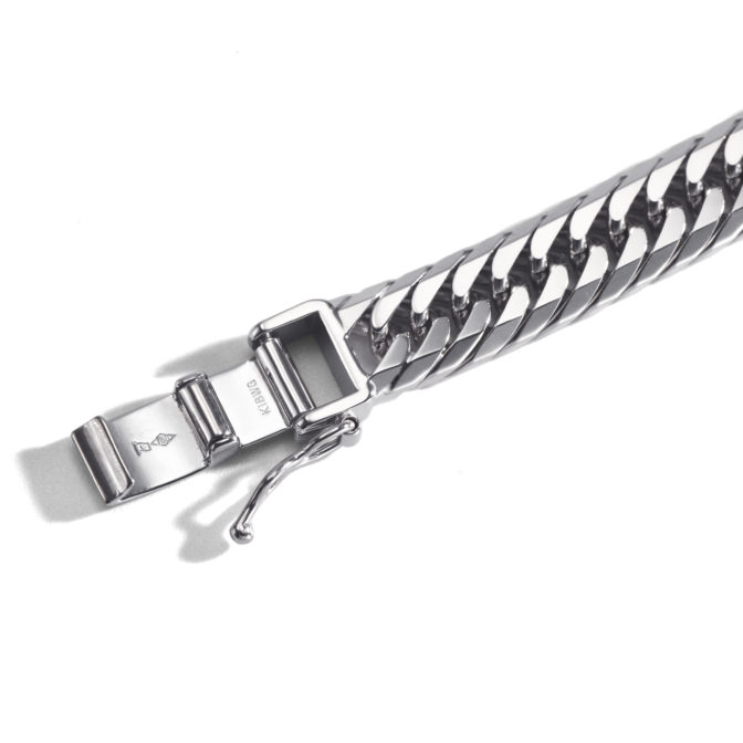 K18WG 18金 ホワイトゴールド 喜平ブレスレット 8面トリプル 30g 20cm