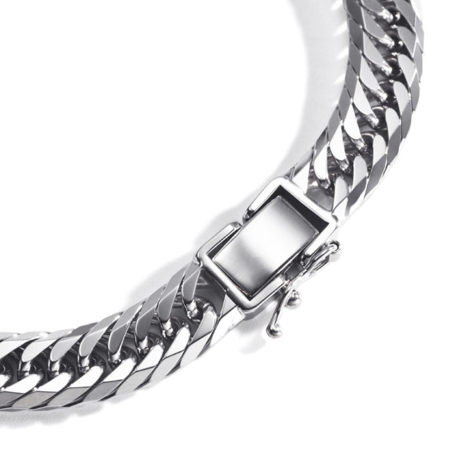 K18WG 18金 ホワイトゴールド 喜平ブレスレット 8面トリプル 30g 20cm