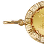 K24 純金 コインペンダント パンプホース ホースシュー デザインフレーム No.5