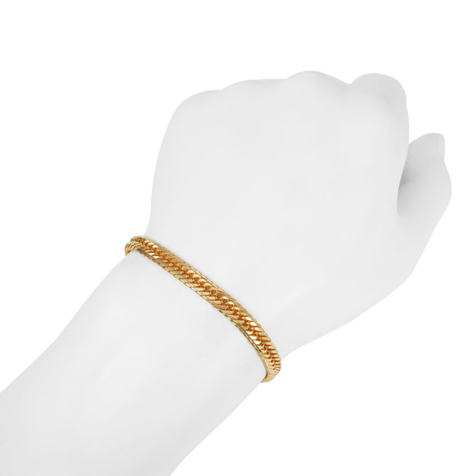 K18 18金 喜平ブレスレット 14面トリプル Mカット 20g 20cm