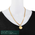 K24 純金 コインペンダント クラウン & 獅子 1/25oz ガラス時計 ゴールド