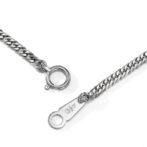 Pt999 純プラチナ 喜平 ブレスレット 6面ダブル 3.7g 2.4mm幅 18cm