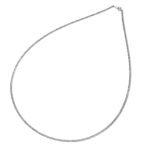 Pt999 純プラチナ 喜平ネックレス 6面ダブル 12g 60cm 2.4mm幅 引輪