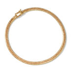 K18 18金 喜平アンクレット 14面トリプル Mカット 10g 23cm 4mm幅