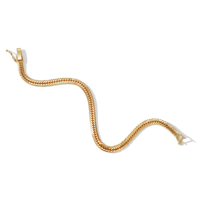 K18 18金 喜平アンクレット 14面トリプル Mカット 10g 23cm 4mm幅