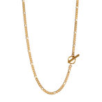 K18 18金 OT フィガロネックレス 6面カット 2.7mm幅 45cm