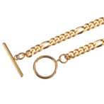 K18 18金 OT フィガロネックレス 6面カット 3.5mm幅 45cm