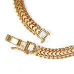 K18 18金 ハートビスマルク ブレスレット 6.5mm幅