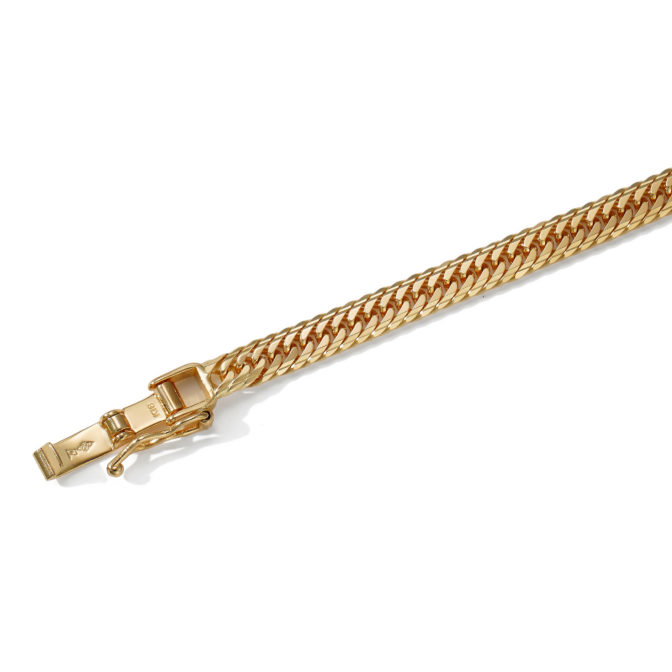 K18 18金 喜平ネックレス 14面トリプル Mカット 7g 17cm 4mm幅