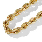 K18 18金 ロープ ネックレス 5.4mm幅