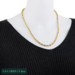 K18 18金 ロープネックレス 50cm 5.4mm幅