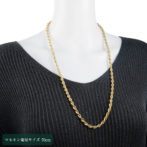 K18 18金 ロープネックレス 70cm 5.4mm幅