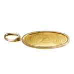 K24 純金 コイン インゴット ペンダント マリア 2.5g オーバル シンプルフレーム