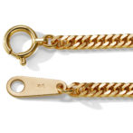 k18 18金 喜平ブレスレット 6面ダブル 3.5g 17cm 2.5mm幅 引輪