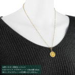 K24 純金 コインペンダント クラウン 1/25oz ミルフレーム