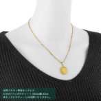 K24 純金 コインペンダント ドラゴン 龍 辰 1/10oz シンプルフレーム