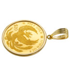 K24 純金 コインペンダント 鳳凰 フェニックス 1/10oz