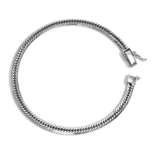 非公開: Pt850 プラチナ 喜平ブレスレット 12面トリプル 12g 20cm 4.3mm幅