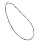 K18WG 18金 ホワイトゴールド ブレスレト 2.1mm幅