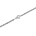 K18WG 18金 ホワイトゴールド ロープネックレス 2.1mm幅 選べる長さ