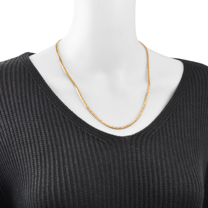 K18 18金 喜平ネックレス 6面ダブル グリッターカット 20g 53cm