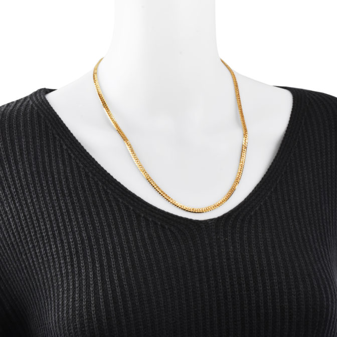 K18 18金 喜平ネックレス 6面ダブル グリッターカット 30g 52cm