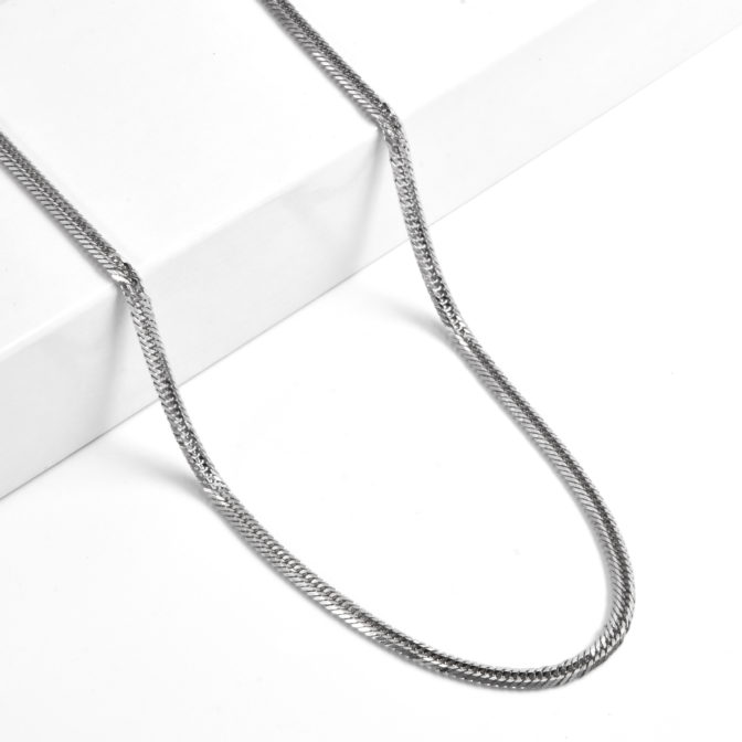 K18WG 18金 ホワイトゴールド 喜平 ネックレス 12面トリプル 11g 45cm 3.1mm幅