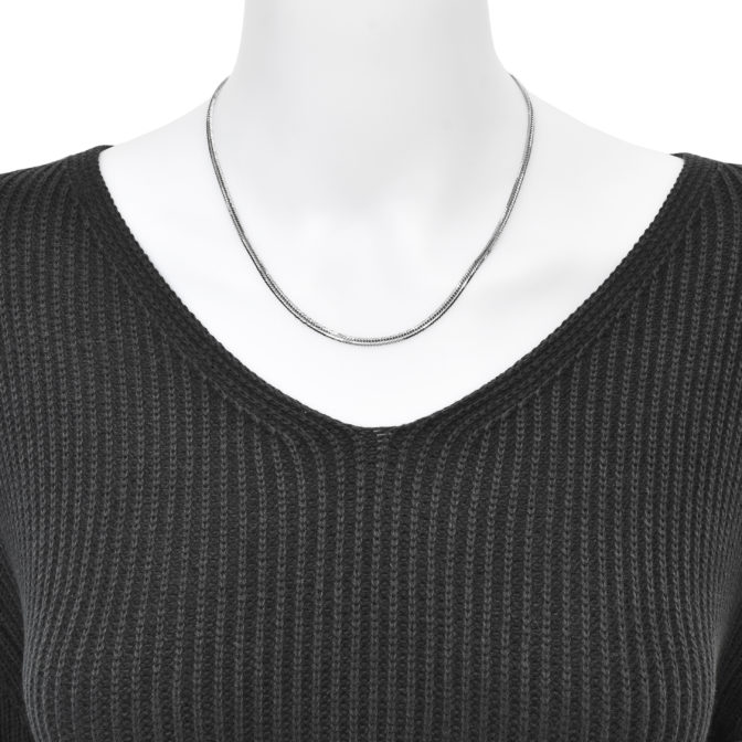 K18WG 18金 ホワイトゴールド 喜平 ネックレス 12面トリプル 11g 45cm 3.1mm幅