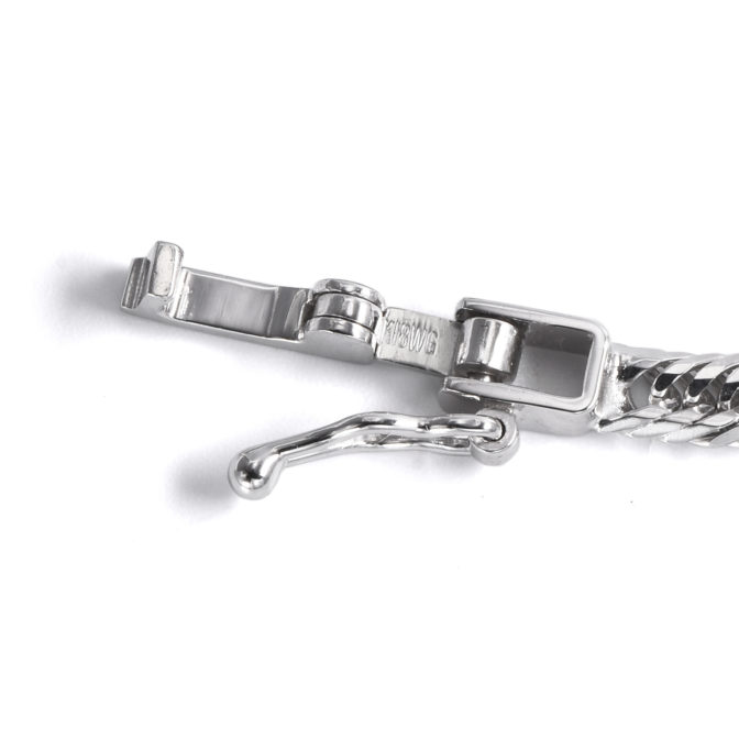 K18WG 18金 ホワイトゴールド 喜平 ネックレス 12面トリプル 11g 45cm 3.1mm幅