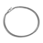 K18WG 18金 ホワイトゴールド 喜平 ブレスレット 12面トリプル 5g 18cm 3.1mm幅