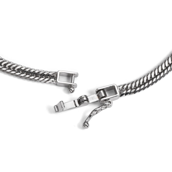 K18WG 18金 ホワイトゴールド 喜平 ブレスレット 12面トリプル 5g 18cm 3.1mm幅