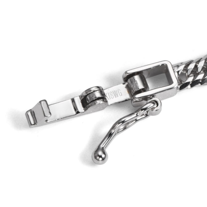 K18WG 18金 ホワイトゴールド 喜平 ブレスレット 12面トリプル 5g 18cm 3.1mm幅