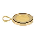 K24 純金 コインペンダント インディアン イーグル 1/25oz 12角ガラス ゴールド