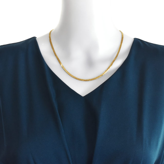 K18 18金 喜平ネックレス 8面トリプル フラットカット 11g 45cm 3.2mm幅