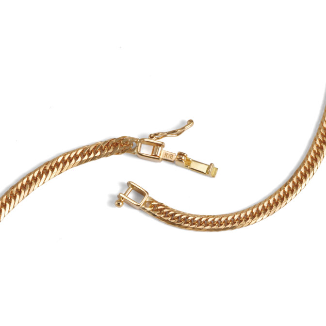 K18 18金 喜平ネックレス 8面トリプル フラットカット 12.5g 50cm 3.2mm幅