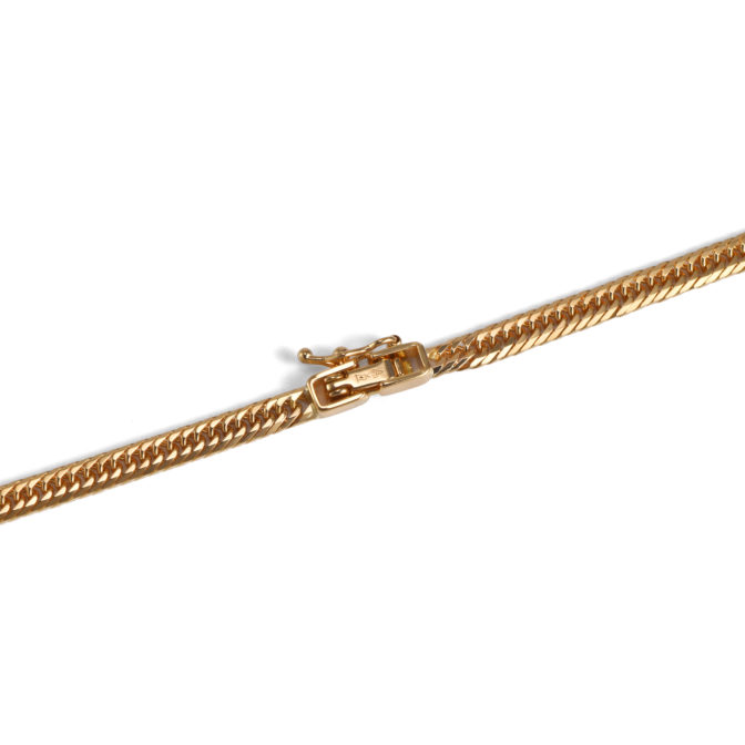 K18 18金 喜平ネックレス 8面トリプル フラットカット 12.5g 50cm 3.2mm幅