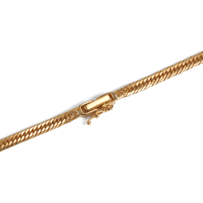 K18 18金 喜平ネックレス 8面トリプル フラットカット 13g 55cm 3.2mm幅