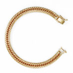 K18 18金 喜平 ブレスレット 8面トリプル フラットカット 20g 18cm 6.1mm幅