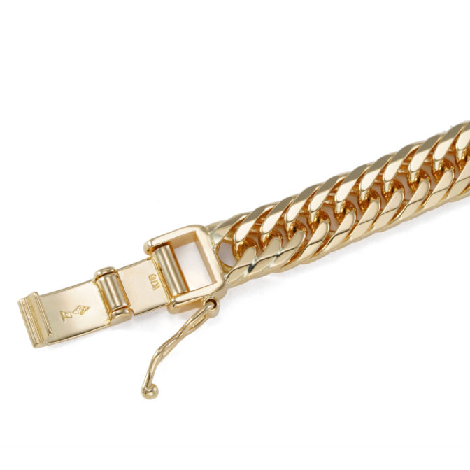K18 18金 喜平 ブレスレット 8面トリプル フラットカット 20g 20cm 6mm幅