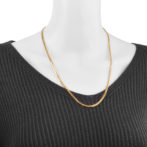 K18 18金 喜平ネックレス 8面トリプル フラットカット 15g 60cm 3.2mm幅